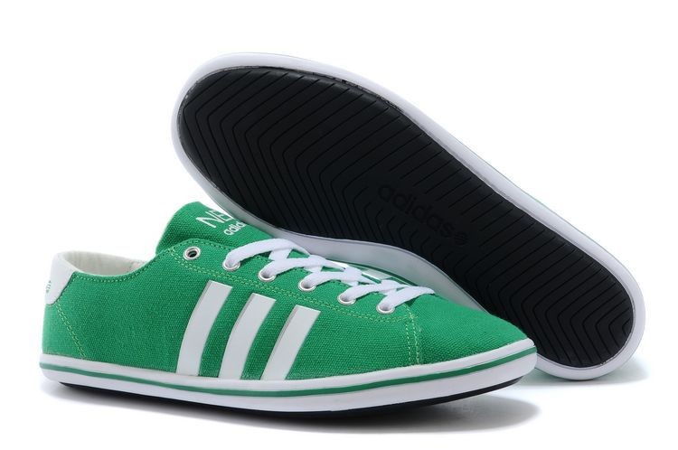Mens Adidas Style NEO - Grass green/white